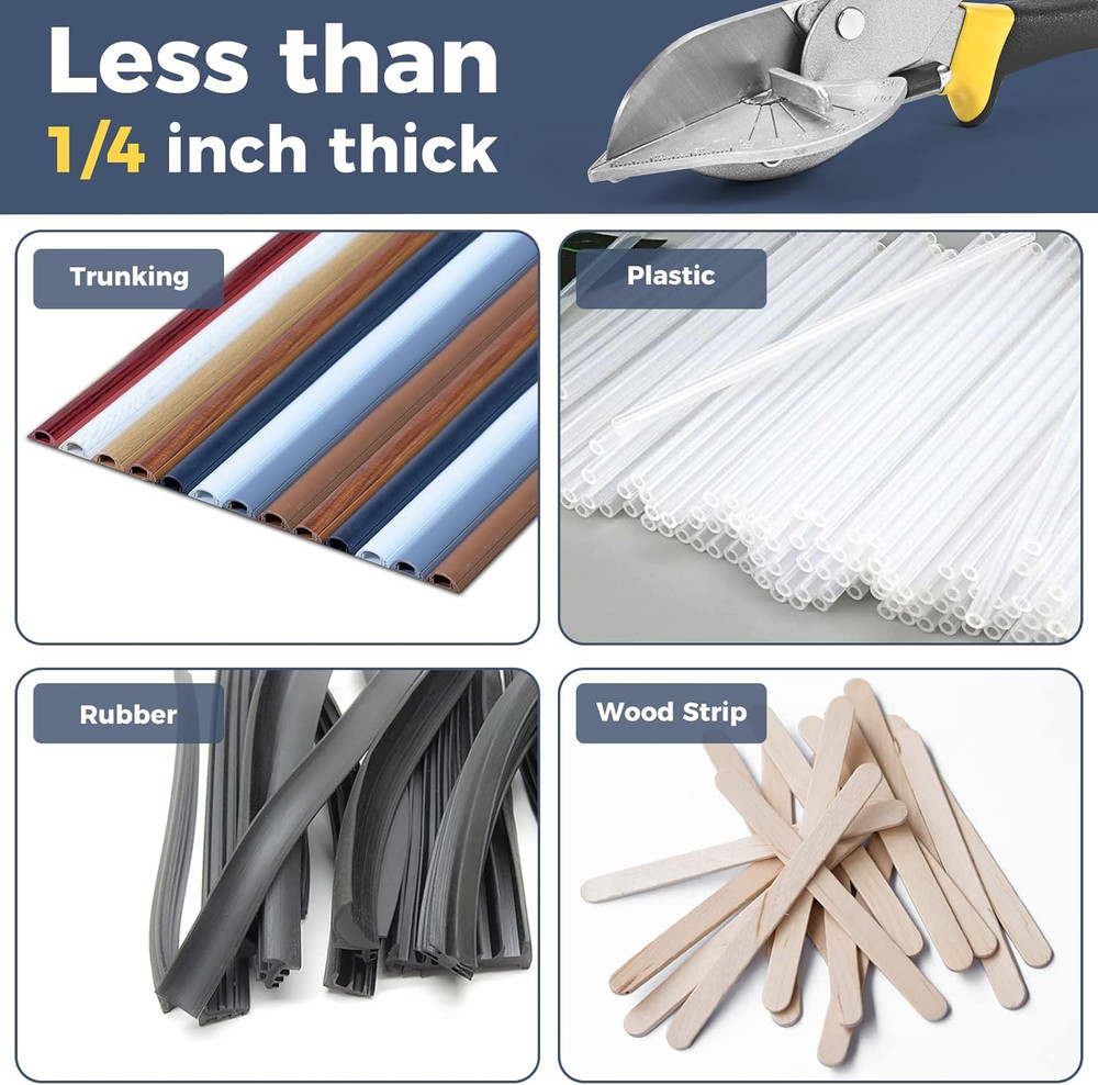 Miter Shears，Sharp Multi Angle Scissors, Adjustable From 45 ° to 135 ° Quarter R