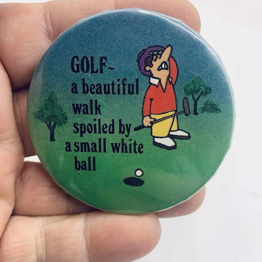 Button Pin  Golf A Good Walk Spoiled