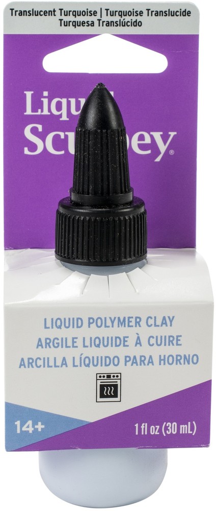 Sculpey Liquid 1oz-Translucent Turquoise - 3 Pack