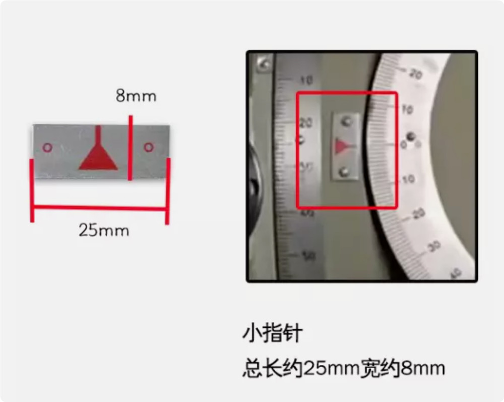 Milling Machine 45-0-45 Scale Ruler Aluminum Arc Scale Angle Ruler And Pointer
