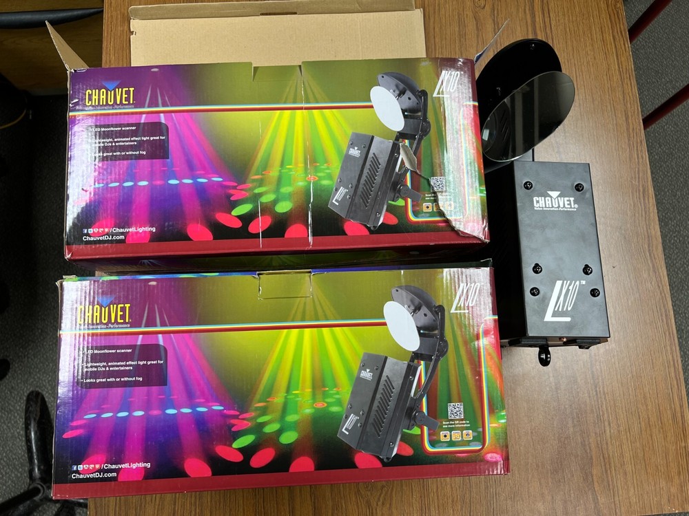 2 Chauvet LX10 Scanner Effects Light