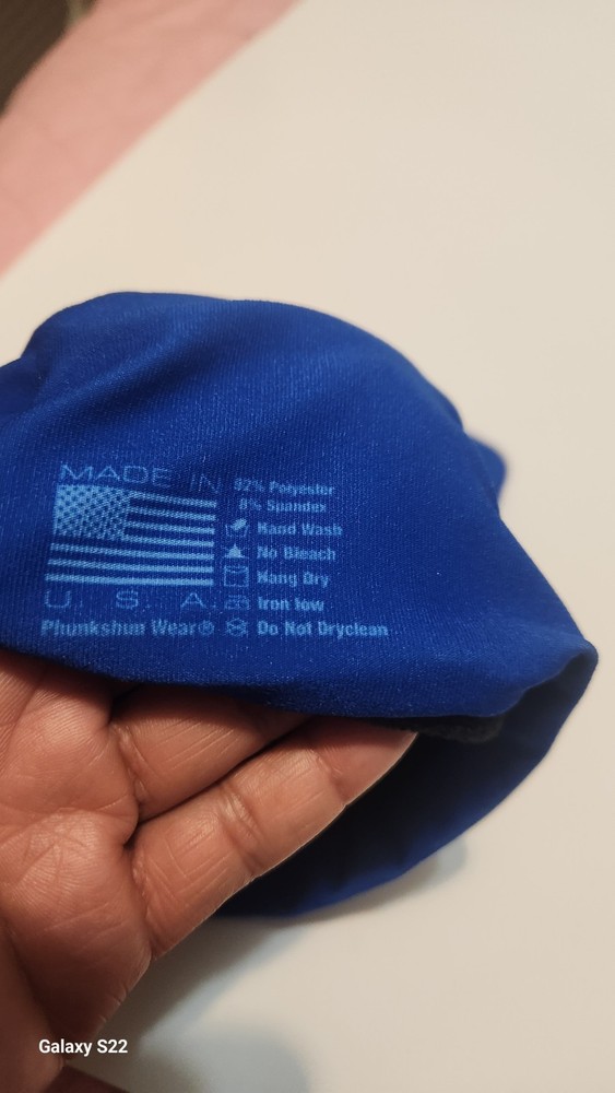 Phunkshun Wear Blue Black Reusable Neck Gaiter