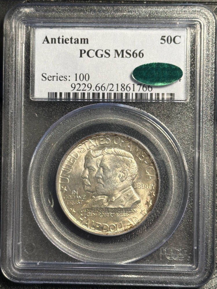 1937  Antietam 50c PCGS MS-66 CAC