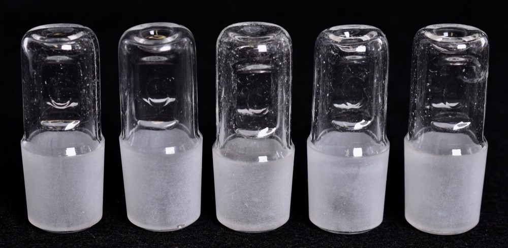 5 Count Corning # 22 Hollow Glass Stoppers