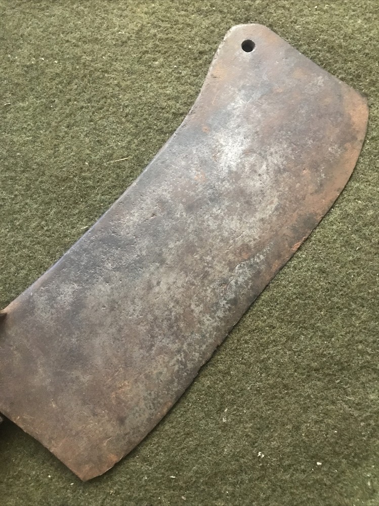 Cleaver Antique PRIMITIVE HANDMADE Blacksmith Unique Early.