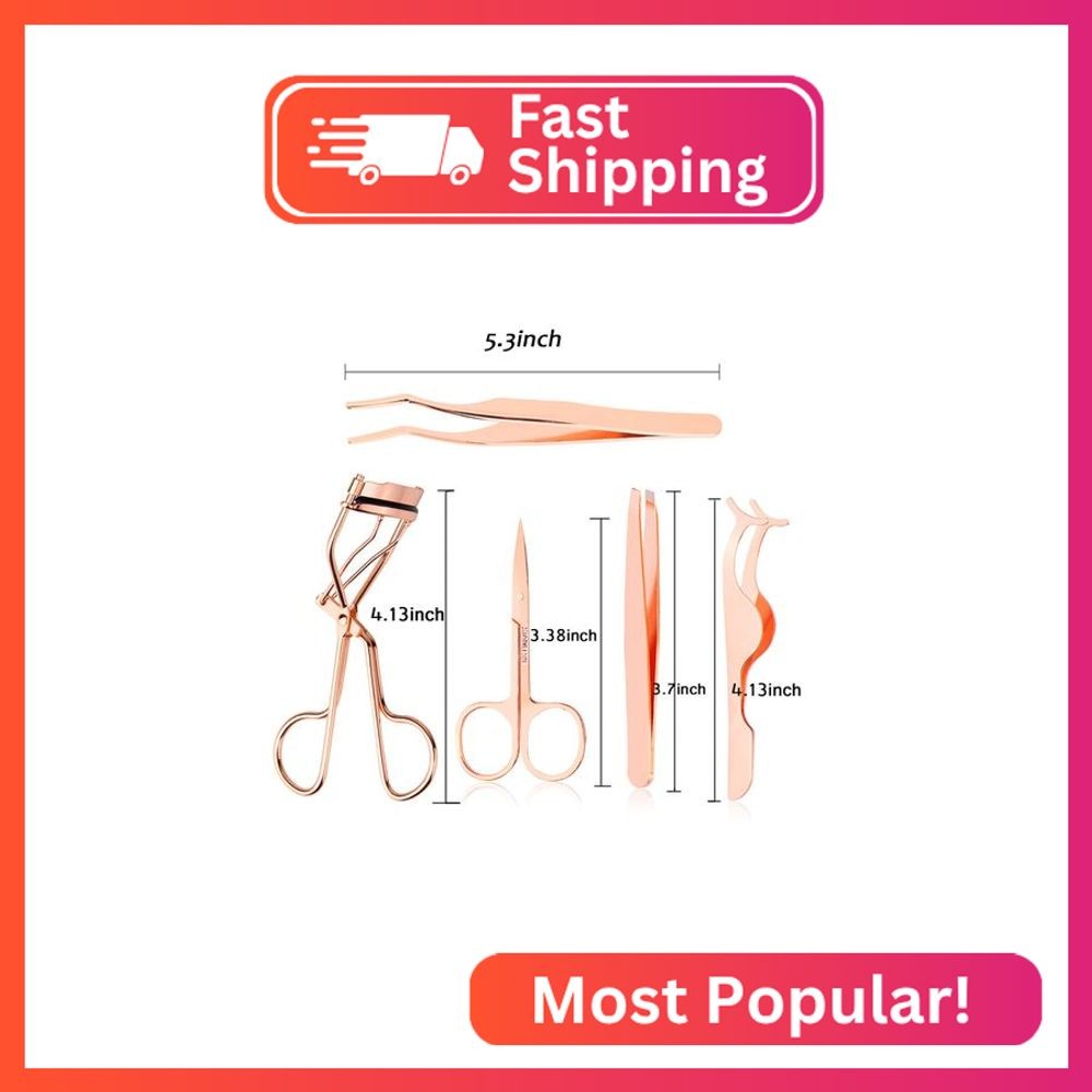 Arroyner 5 Pieces Eyelash Applicator Tool False Eyelashes Applicator Eyebrow Cur