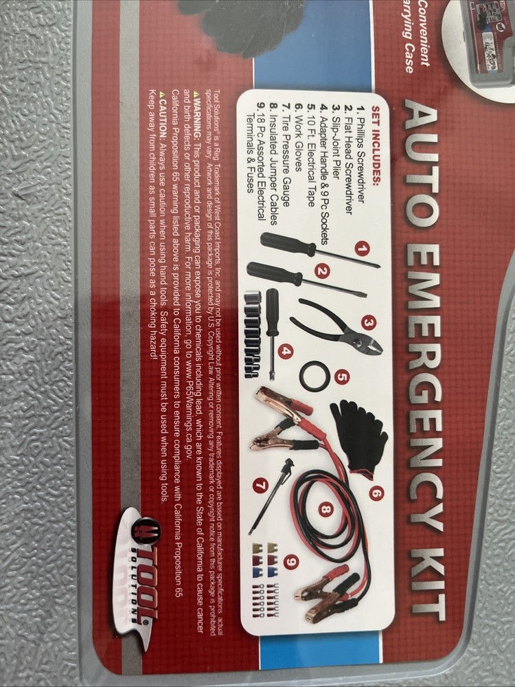 Tool Solutions Auto Emergency Kit 35 Pc