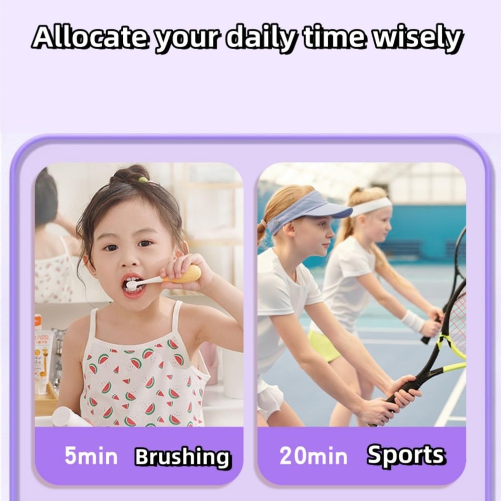 Kids Visual Timer Cute Rainbow 60 Minute Countdown Timer Time Management for...