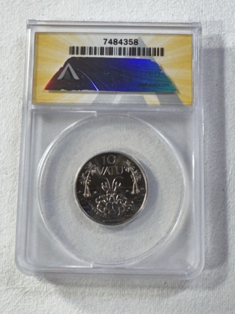 1983 Vanuatu 10 Vatu Graded MS 65 by ANACS