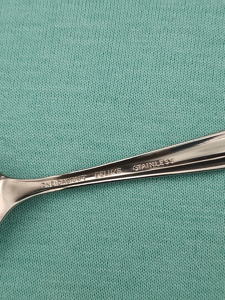 Oneidacraft Deluxe TEXTURA 14 pc Teaspoons Stainless Flatware 6"