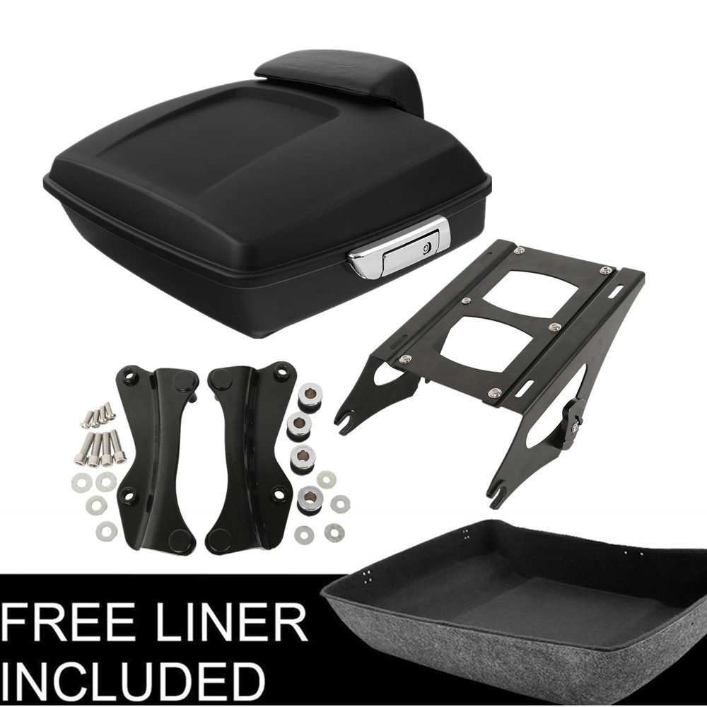 Matt Trunk Backrest Mount Rack Docking Fit For Harley Touring Road Glide 2014-Up