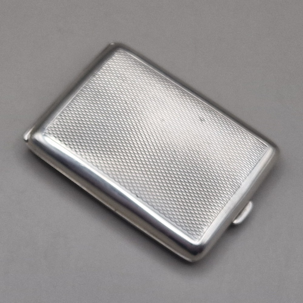 Sterling Silver Engine Turned Matchbook Case by Cohen & Charles 1928