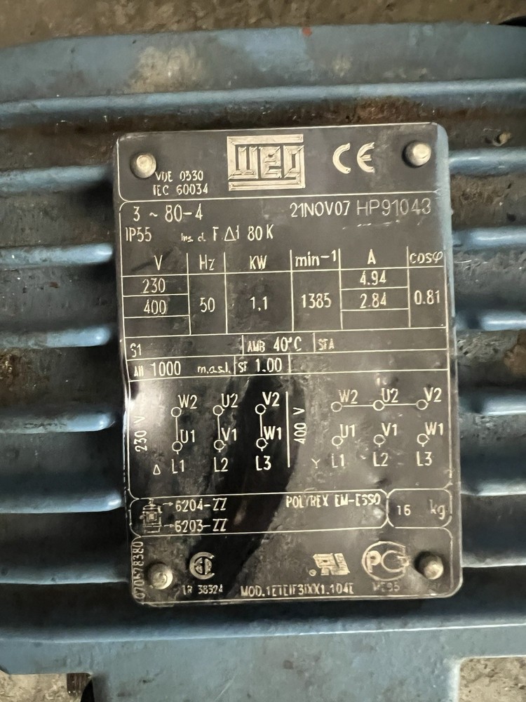 IPSO WF185C Electric Motor