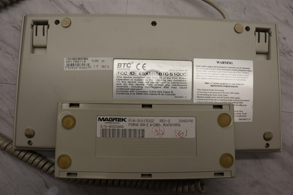 Magtek MCAT Magnetic Strip Encoder Card Reader w/ Keyboard, Printer, & Pinpad