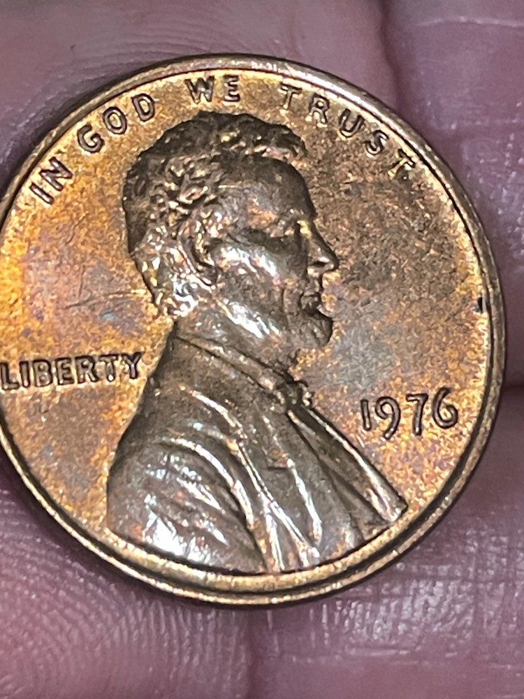 1976 Lincoln penny with no mint mark and DDO/DDR Errors
