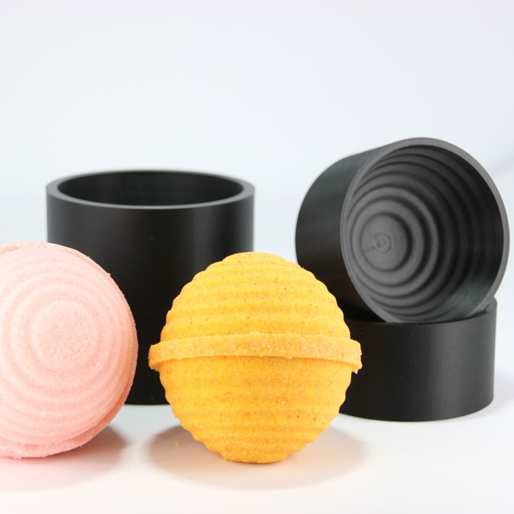 RIPPLE BALL Bath Bomb Mold, DIY original BathBombs Set 3D Printed Kit