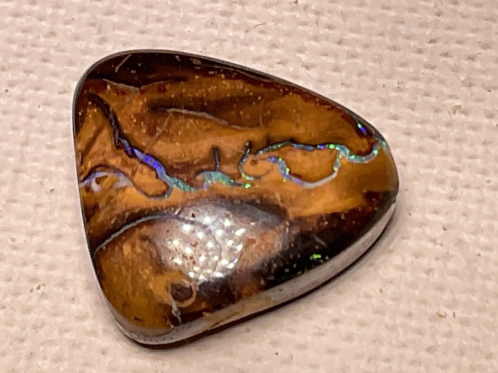 All Natural Solid Australian Boulder Opal, 12.40 carats, double sided