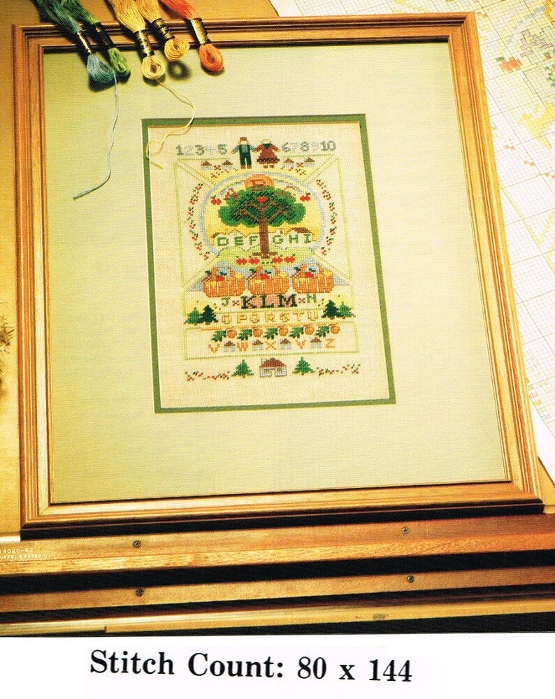 FARM LIFE SAMPLER CROSS STITCH  PATTERN ONLY   3AQ
