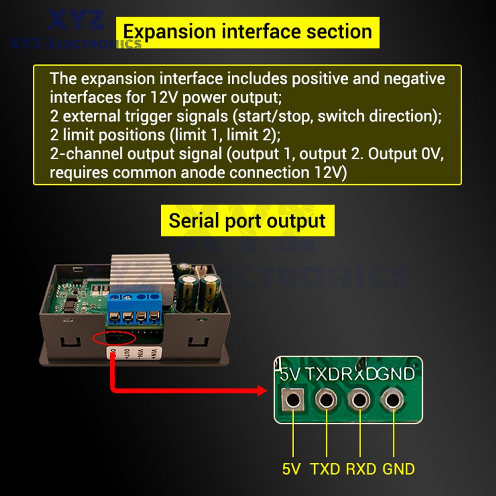 12-30V DMC02 DC Motor Controller Forward/Reverse Delay Cycle Speed Regulation