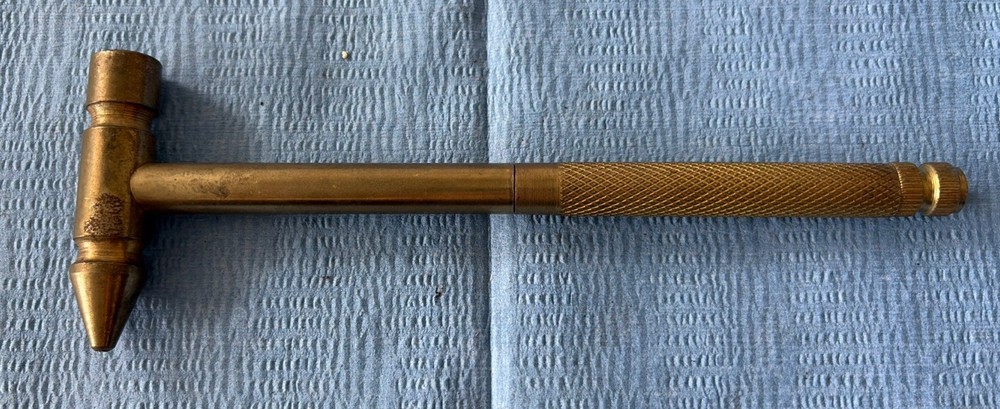 Vintage Brass Hammer And Screwdriver  Nesting Combo