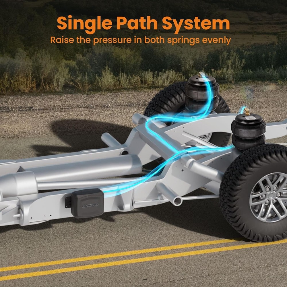 maXpeedingrods On Board Air Compressor System with Low Pressure Sensor Universal
