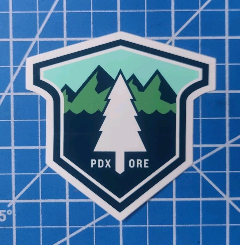 PDX ORE Sticker - Portland Oregon