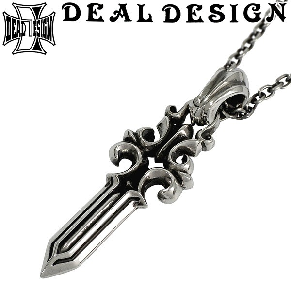 DEAL DESIGN Solid Dagger Pendant Top (No Chain) Sterling Silver 925