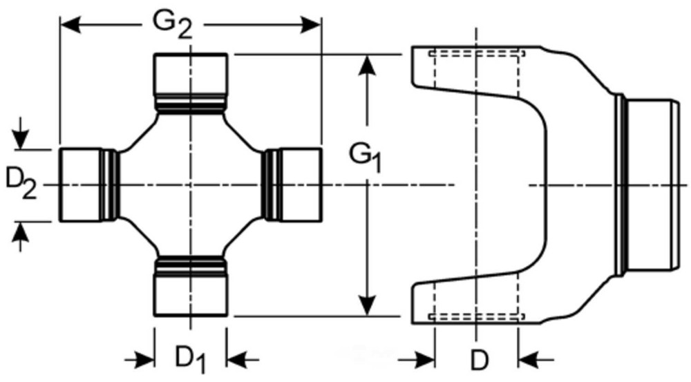 Universal Joint-FSGR DANA Spicer 5-188X