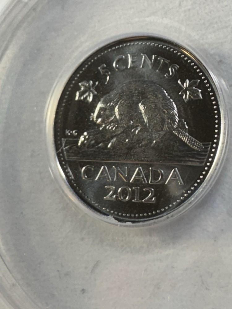 2012 Canada 5 Cents Graded MS 68 by ANACS