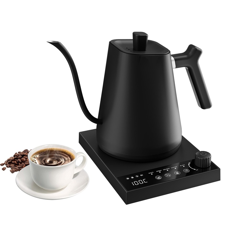 Electric Gooseneck Kettle Coffee & Teapot Quick Heating with Temperature Control