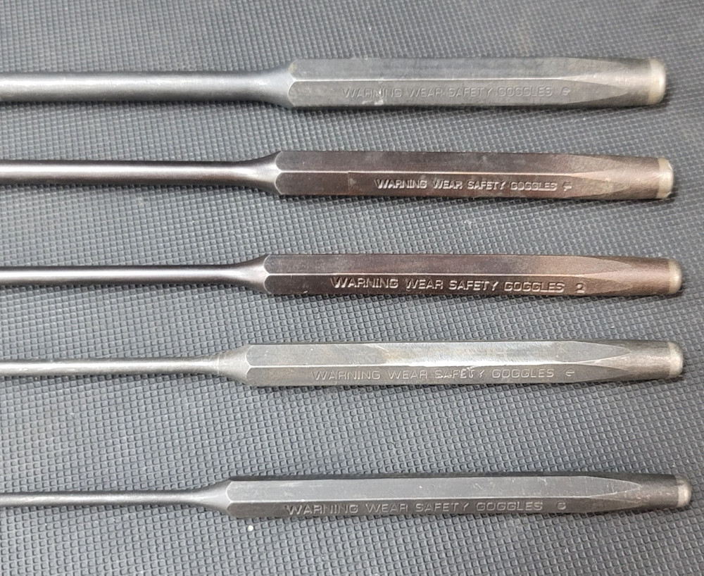 Snap On 5-Piece Long Punch Set 1/8" - 5/16"