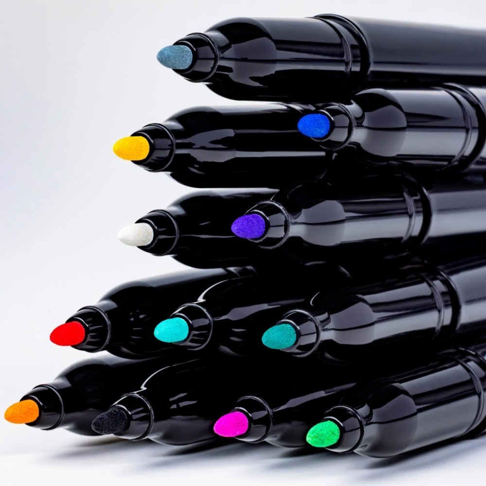 Creative Markers, Water-Based Acrylic Paint Markers, Fine Tip, Assorted, 5
