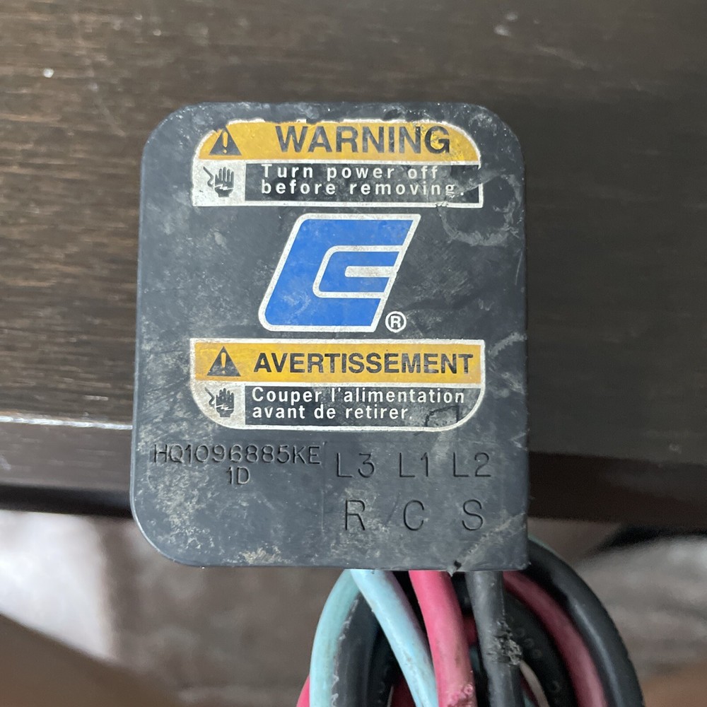 COPELAND HVAC COMPRESSOR PLUG HQ1096885KE 1D