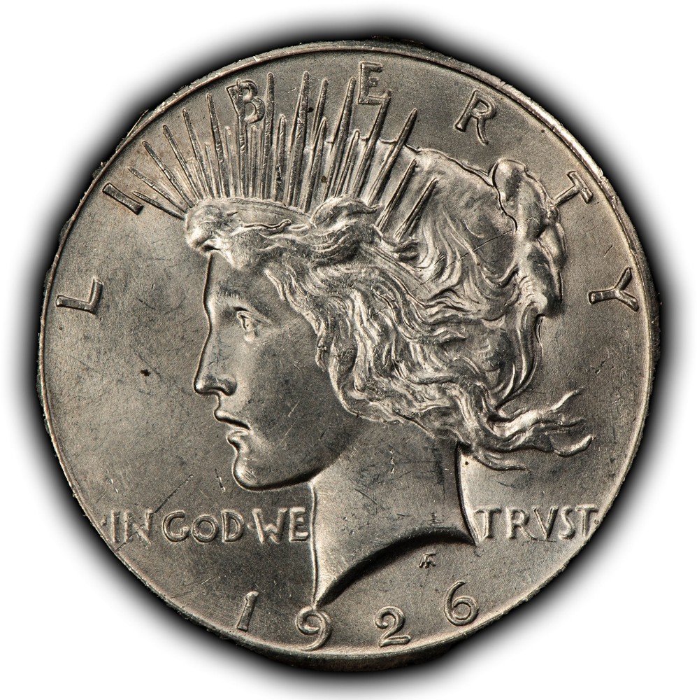 1926 $1 Silver Peace Dollar - UNC - SKU-D7534