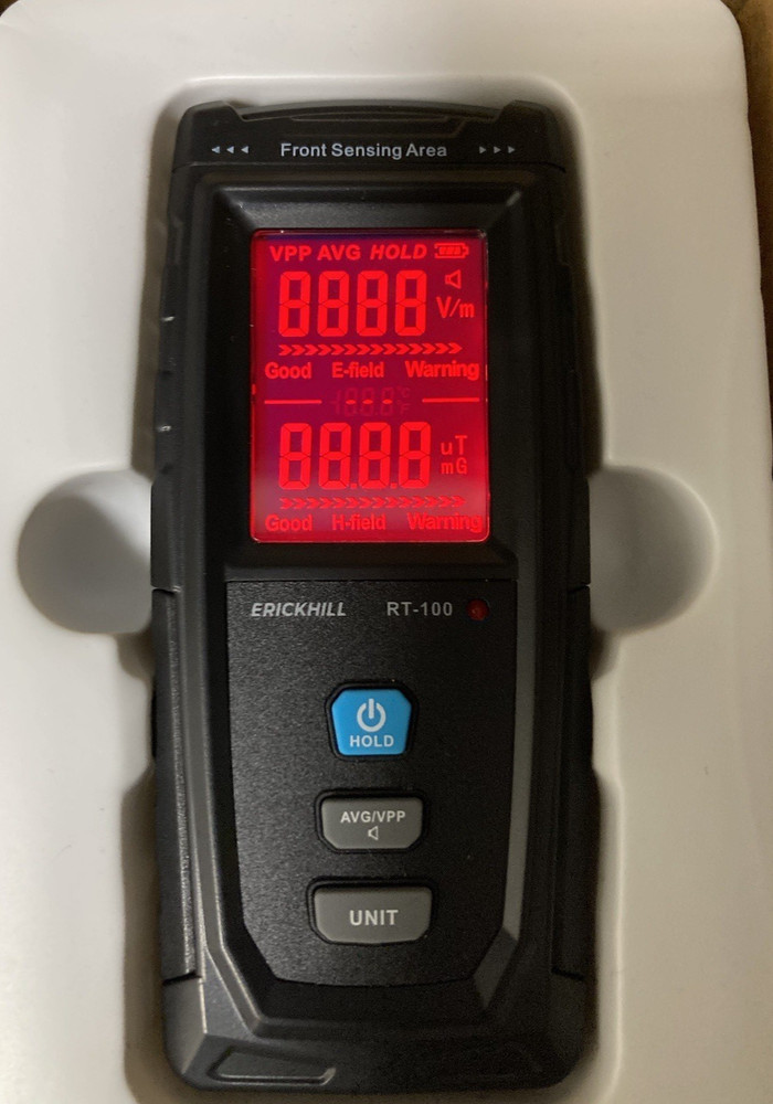 ERICKHILL RT-100 EMF Tester - Professional Electromagnetic Field Meter