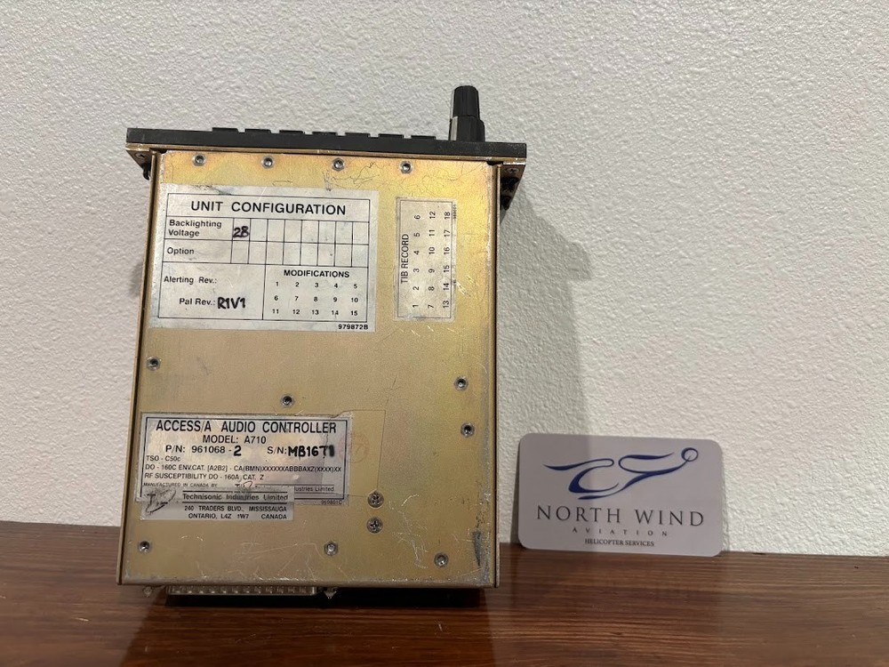 A710 Audio controller, NVG modified unit, backlighting voltage 28