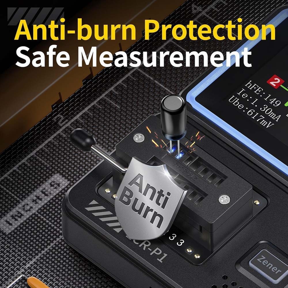 Advanced Patch Holder Function for Easy Testing with LCRP1 Transistor Tester