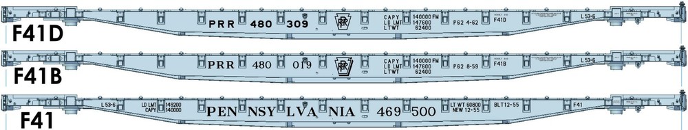 Prr F41 Flatcar Decals