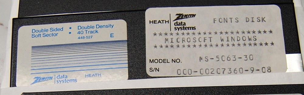 Rare Heath/Zenith Microsoft Windows 1.03 Version