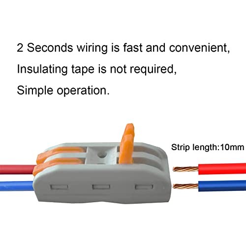 21Pcs, 2 Conductor Compact Splicing, 2 Circuit Inline Splices, 28 SPL2/21 Pcs