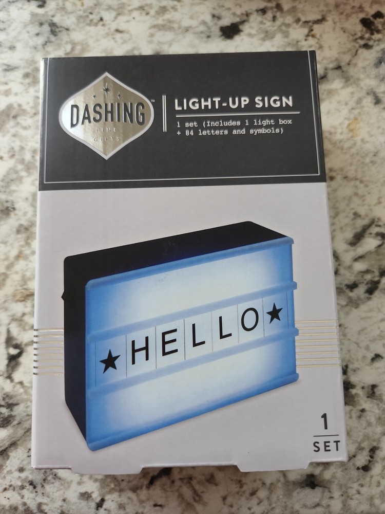 LED Light Up Marquee Light Box Sign Includes 84 letters & Symbols