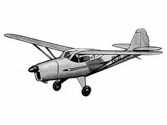Auster V Free Flight 35" WS RC Model Airplane Plans Templates PDF on USB