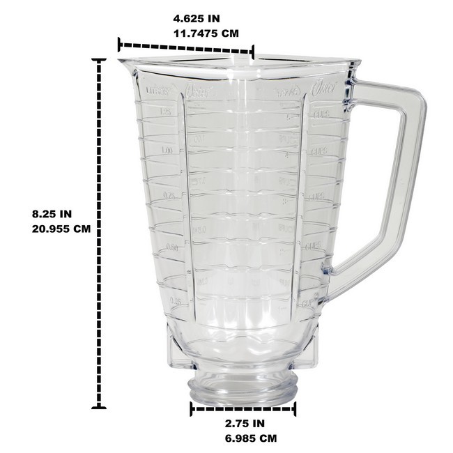 Plastic Blender Jar for Oster & Osterizer Blenders
