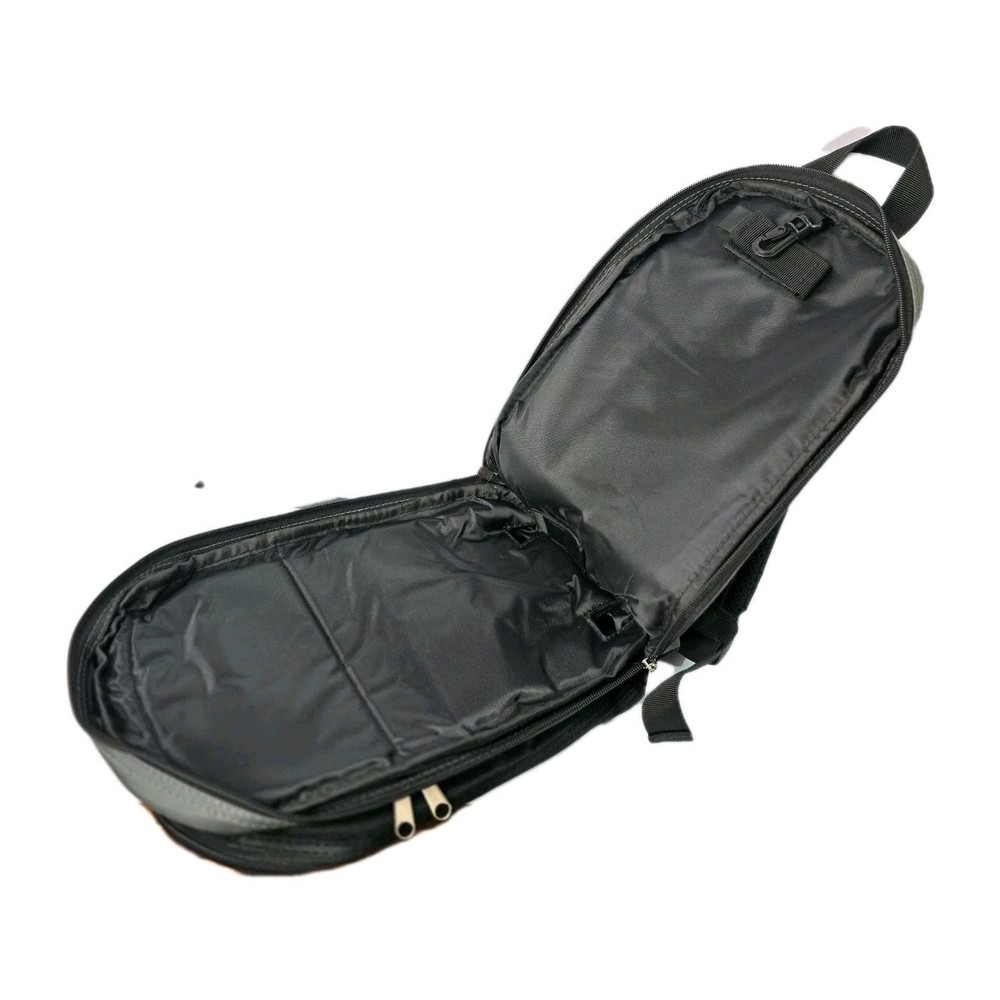 TI Mini Black Backpack Multiple compartments with interior hooks and straps