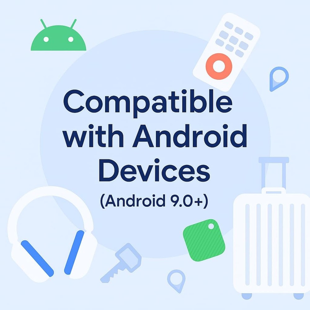 Android Compatible Air Tag - Tracker Tags for Phones, Supports Black