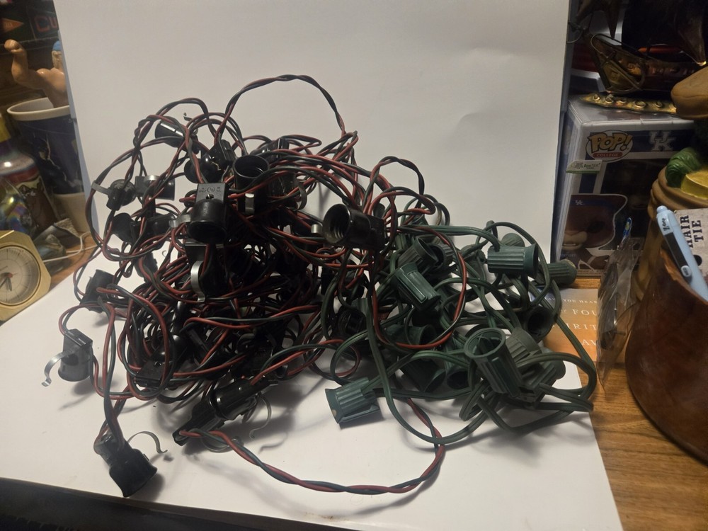 3 Sets Of Vtg Christmas Lights