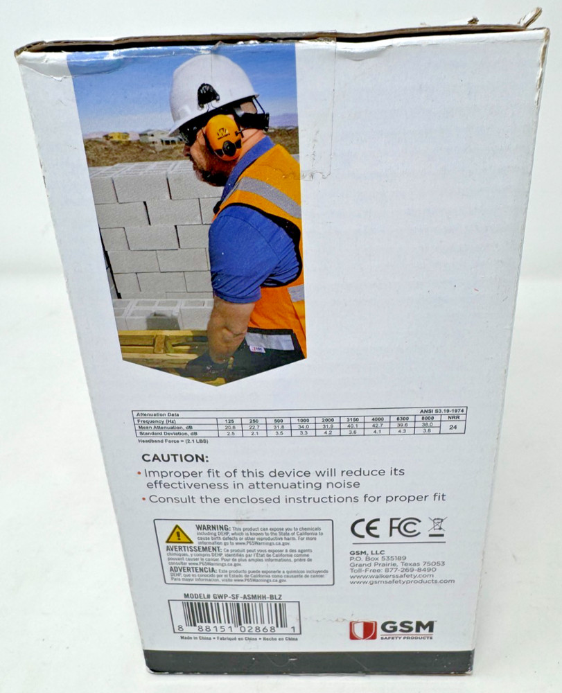 Walkers MAXPROTEC Active Safety Listening Hardhat Muff