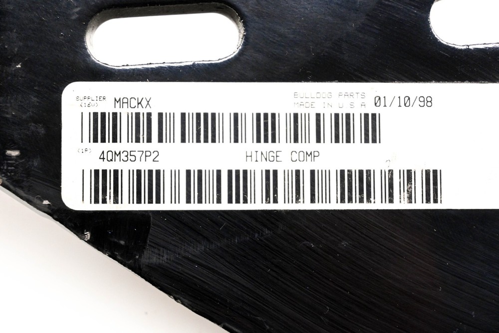 Mack 4QM357P2 Hinge Bracket NOS