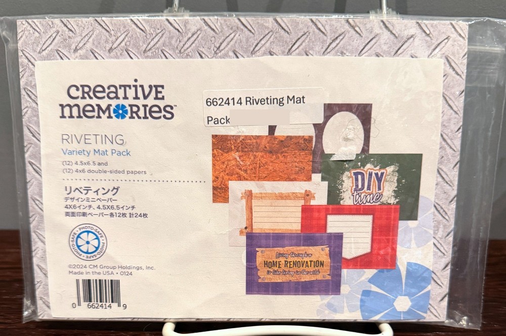Creative Memories Riveting Mat Pack. NiP