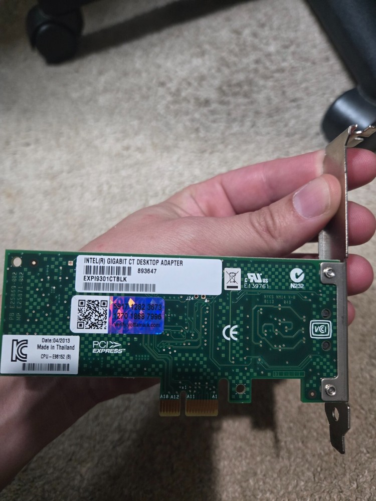 Intel Gigabit CD Desktop Adapter 893647 EXPI9301CTBLK